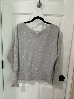 Light Gray Women's Boatneck Sweater